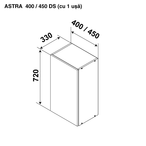 Modul superior ASTRA 450 DS — Alb