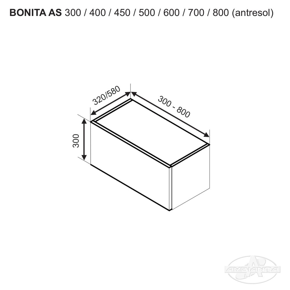 Entresol BONITA AS 450 — White