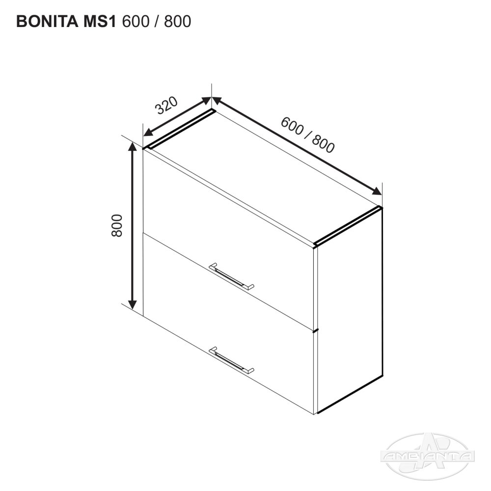 Upper module BONITA MS1 600 — White