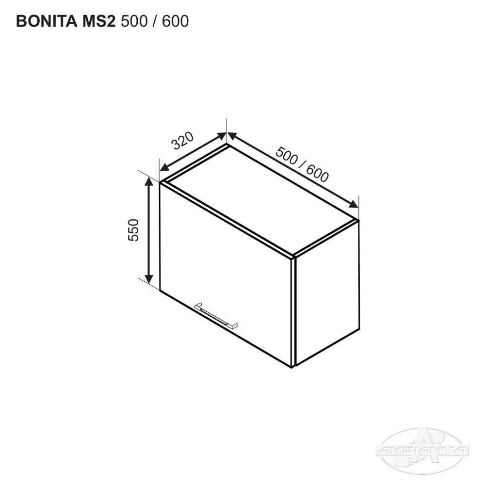 Upper module BONITA MS2 600 (hood) — White