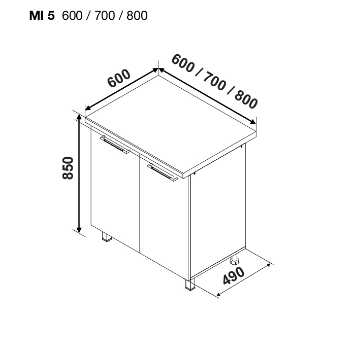 Modul BONITA MI 5 800 (modul inferior) — Alb