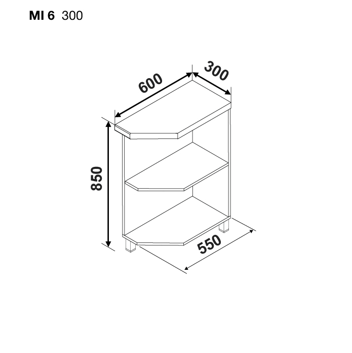 Base module BONITA MI6 300 (additional) — White