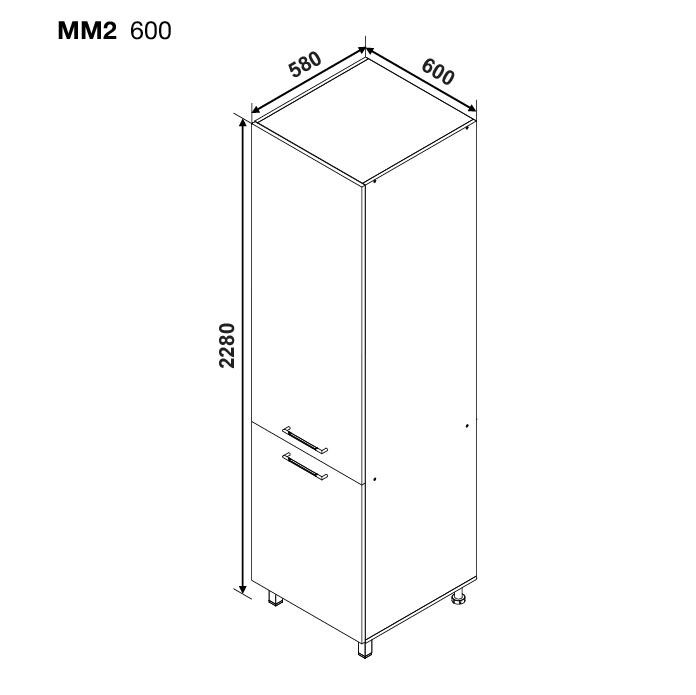 Modul BONITA MM 2 600 — Alb