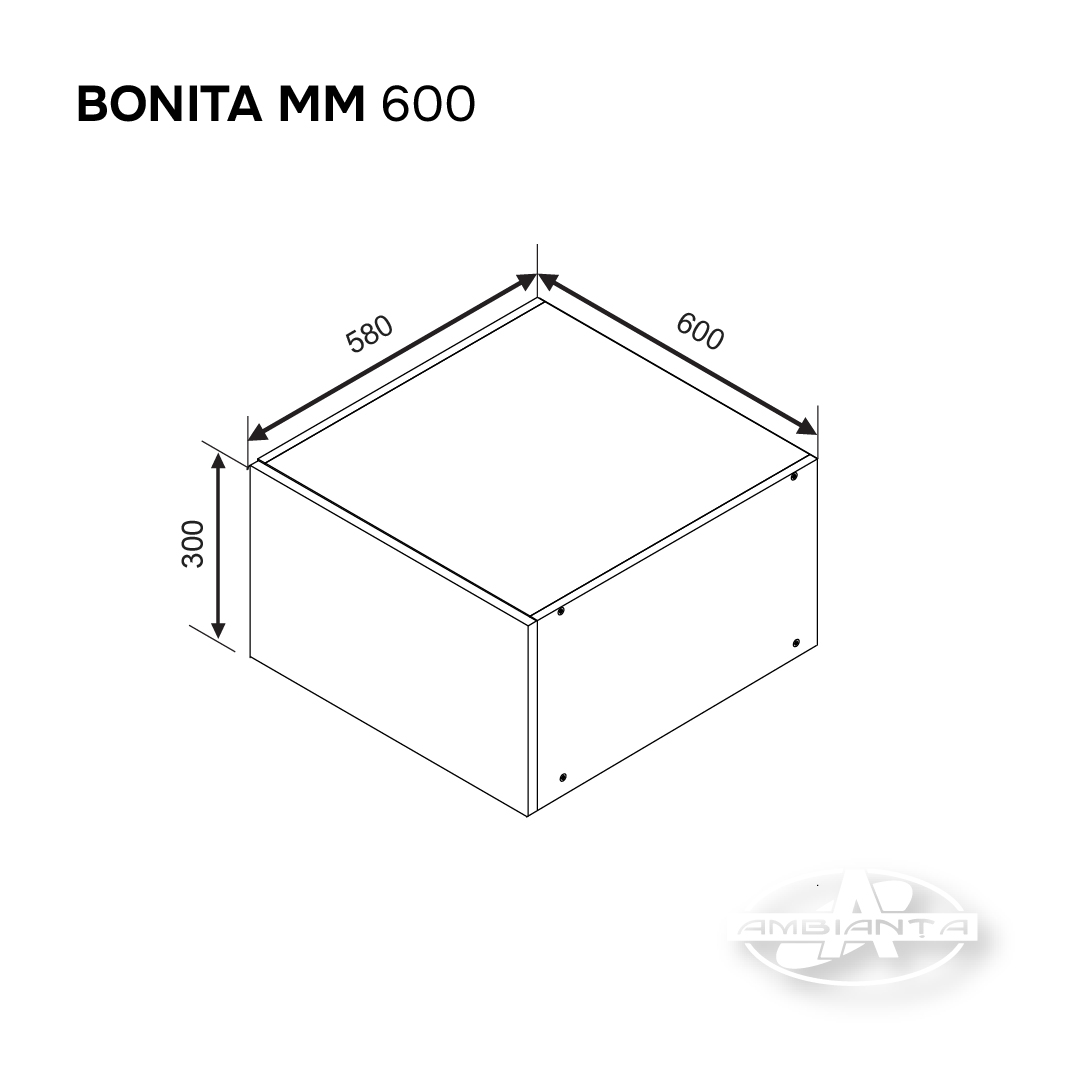 Антресоль BONITA MM 600 — Белый