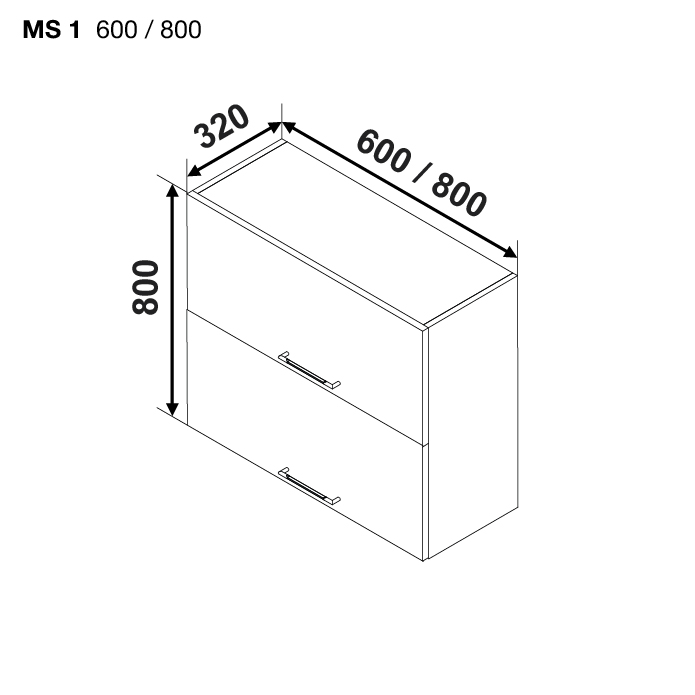 Modul BONITA MS1 800 (modul superior) — Alb