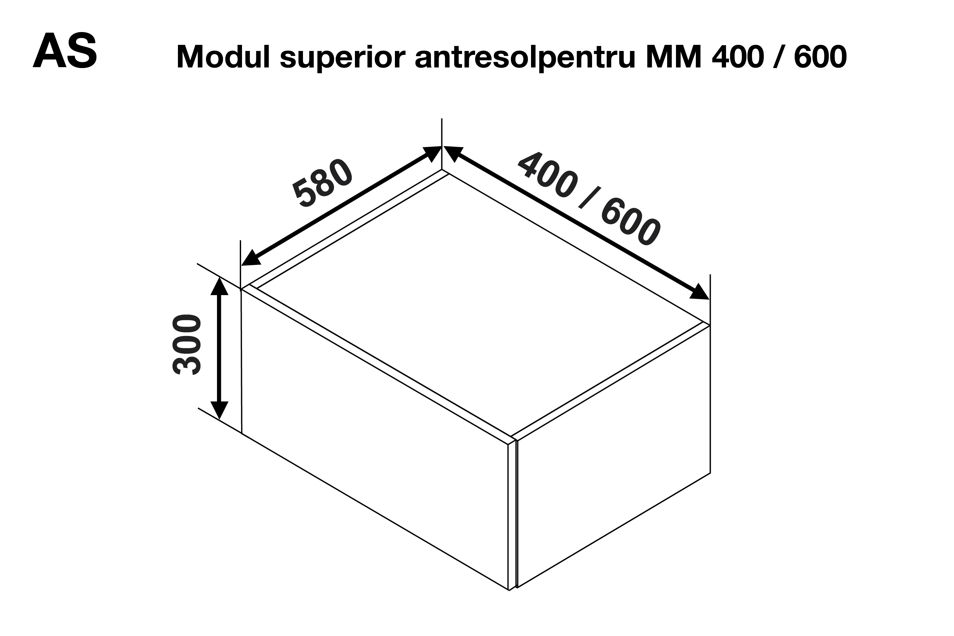 Modul GLORIA Antresol MM 400 (modul superior) — Capucino