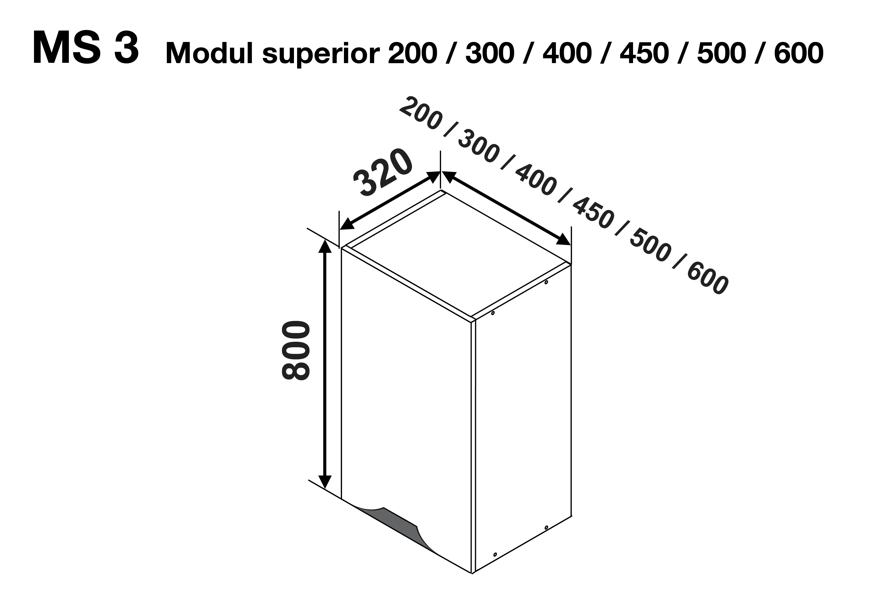 Modul superior GLORIA MS3 300 — Capucino