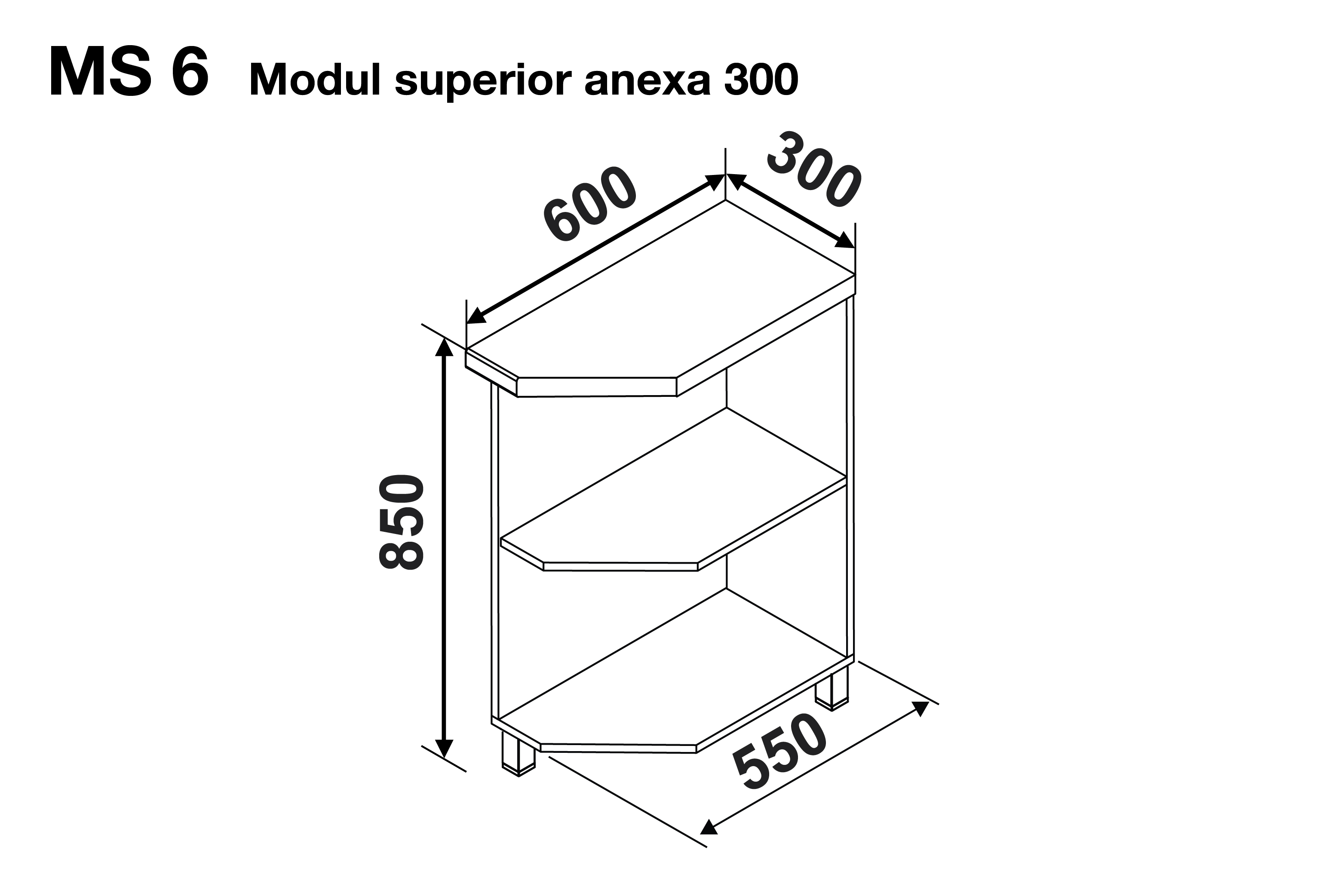 Modul GLORIA MS6 300 (modul superior anexa) — Capucino