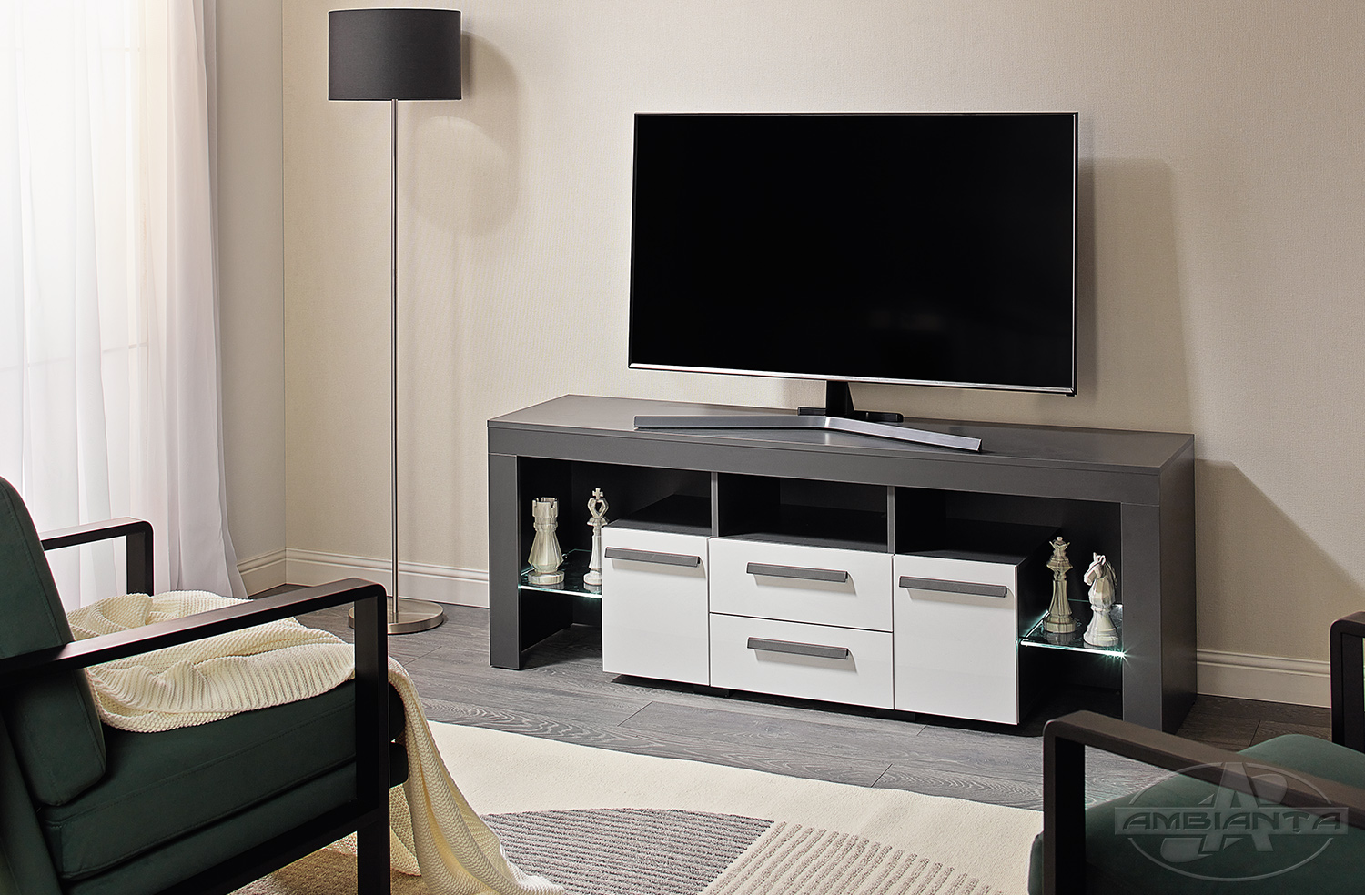 Comoda TV City 2.0m — Grafit