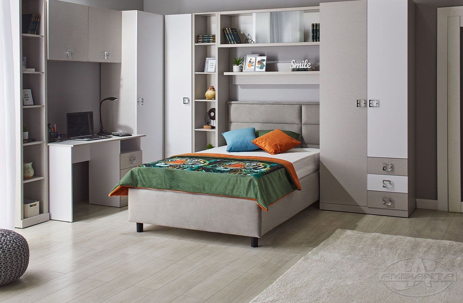 Hanging wardrobe AMIGO 0.6m — Gray