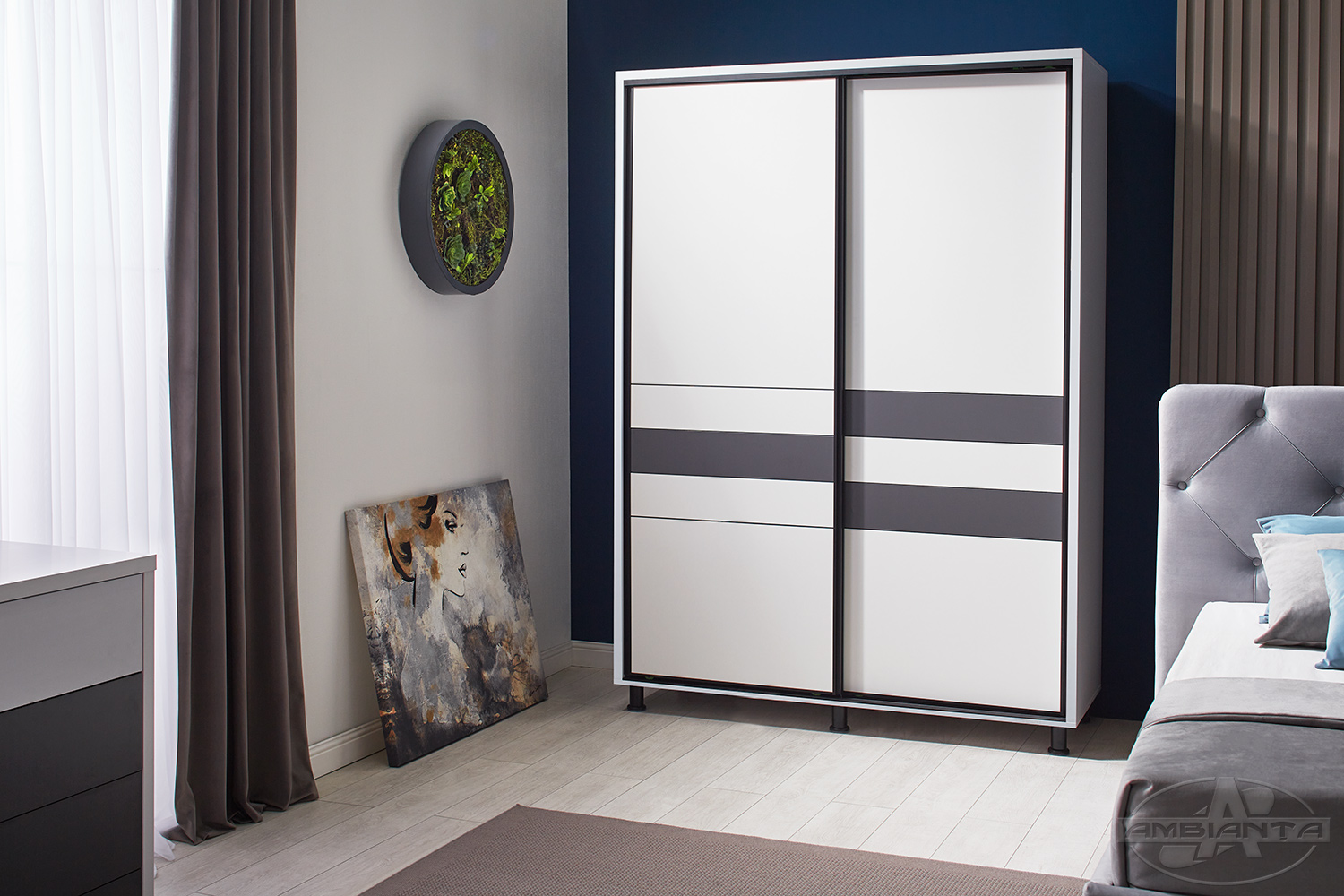 Dulap CRISTAL 1.8 m — Alb