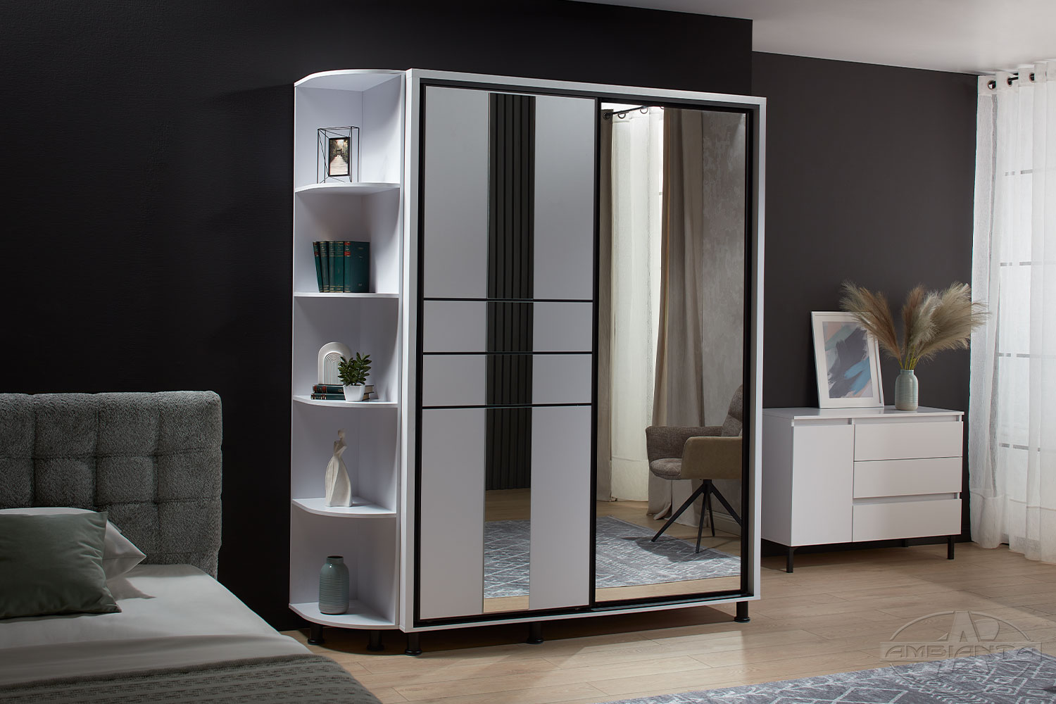 Wardrobe RIO 1.8 m — White