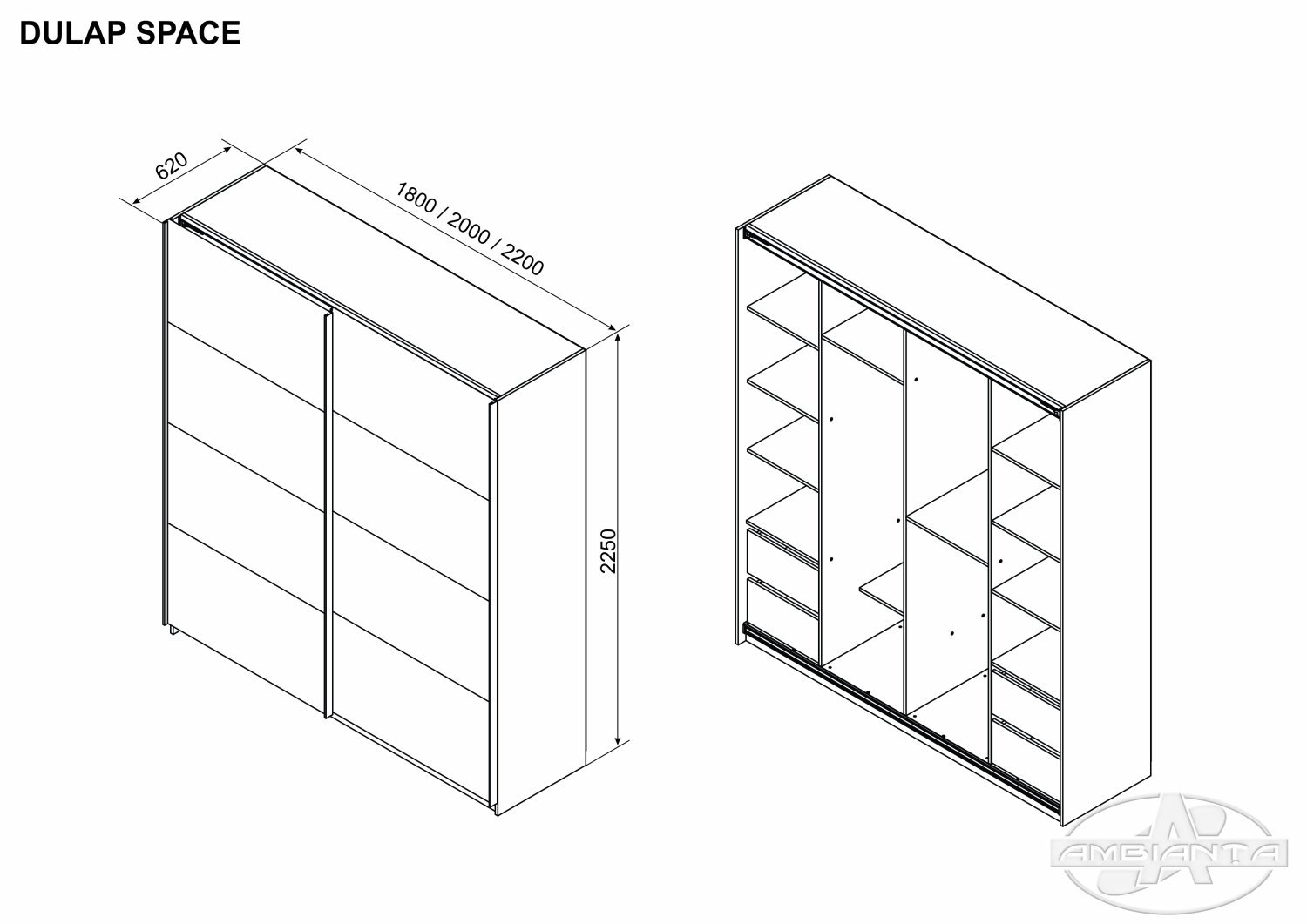 Dulap SPACE 1.8 m