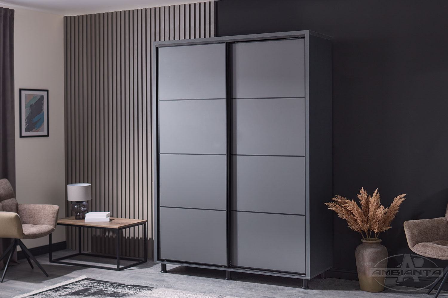Dulap TORINO PAL 2 m — Grafit