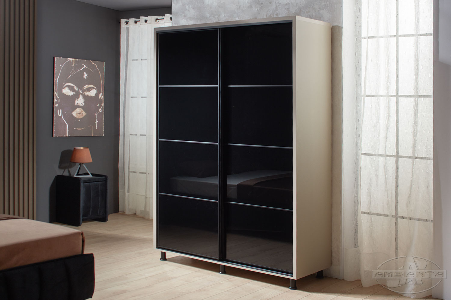 Dulap TORINO sticla 1.8 m — Fungo