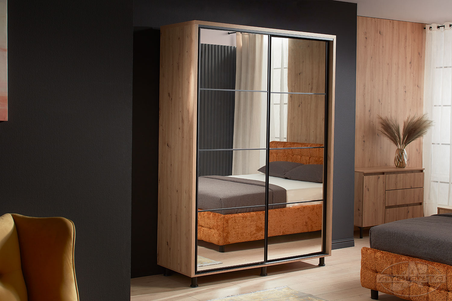 Dulap TORINO oglindă 1.8 m — Artisan