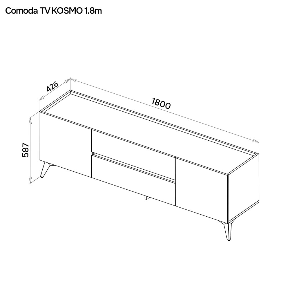 Comoda TV KOSMO 1.8 m