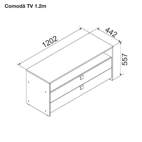 OSCAR TV stand 1.2 m — Artisan-Cashmere
